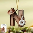 thumbnail image 1 of Adorno Colgante para Árbol de Navidad con 26 Letras | Adornos Personalizados para Hacer Tú Mismo | Decoración Navideña para Colgar En El Árbol | Material Acrílico | 8 Cm | Paquete de 26, 1 of 6