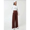 thumbnail image 4 of High Waist Elastic Crepe Palazzo Pants, 4 of 7