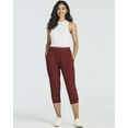 thumbnail image 6 of Real Essentials 3 Pack: Women's Ribbed Capri Jogger Lounge Sweatpants with Pockets Yoga Workout (Available In Plus Size), 6 of 6