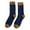 Navy, variant on Penkiiy Floor Socks for Men Winter Men Coral Fleece Socks Middle Tube Sleeping Home Solid Stocking Navy Socks