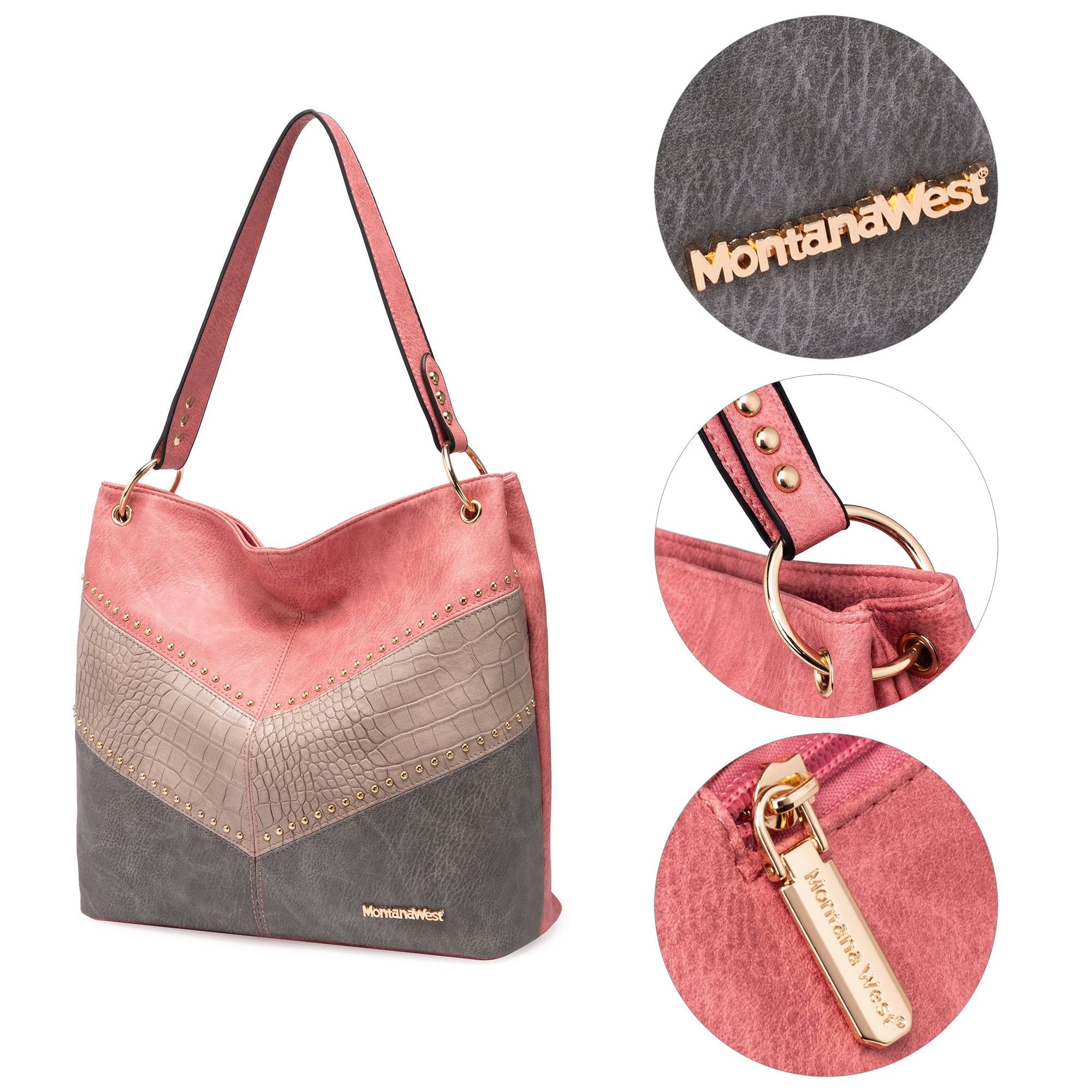 Montana West Hobo Bag Purses and Handbags for Women Top Handle Handbags with Zipper