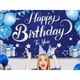 thumbnail image 4 of Fondo de feliz cumpleaños plateado y azul, 2x44 pulgadas, pancarta de feliz cumpleaños para hombres, pancarta de cumpleaños azul, decoraciones felices, 4 of 5