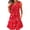 Red womens dresses, variant on Womens Dresses Beach Fashion Button up Plus Size Flowy Pleated Swing Tunic Tank Mini Sundress Summer Floral Print V-Neck Sleeveless Formal Short Dress Blue XXXL