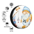 thumbnail image 4 of Yiaed Gnome Camping Fishing Print Tire Wheel Cover, Waterproof Spare Tire Cover Fit for Jeep, Truck,Trailer, RV, SUV, Camper and Most Vehicle-17 inch, 4 of 6