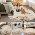 thumbnail image 5 of Spring Easter Sheep Round Area Rug 3Ft Washable Small Circle Rugs for Kitchen Entryway, Colorful Eggs Floral Botanical Rustic Non-Slip Carpet Floor Mats Indoor Outdoor Carpet Runner Home Decor, 5 of 8