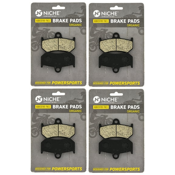 Niche Brake Pad Set for Yamaha Apex FX Nytro RX1 RS Vector Rear Organic 4 Pack 519-KPA2670D