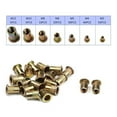 thumbnail image 2 of ruzhgo 165Pc Mixed Zinc Plated Carbon Steel Rivet Nut Threaded Insert, 2 of 6