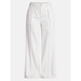 thumbnail image 6 of Time and Tru Women's High Rise Drapey Pleated Wide Leg Jeans, 30" Inseam, Sizes XS-XXXL, 6 of 6