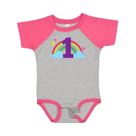

Inktastic 1st Birthday Rainbow Gift Baby Girl Bodysuit