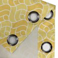 thumbnail image 4 of Ambesonne Abstract Grommet Curtain, Romantic Rose Pattern, 50" x 96", Marigold Yellow White, 4 of 6