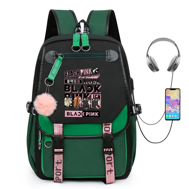 Sam BLACKPINK Mochila Para Mujeres Hombres Estudiante Gran Capacidad Transpirable Impresión Moda Personalidad Bolsas Multiusos