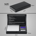thumbnail image 3 of 2 Pieces Digital Pocket Scale 500 g/ 0.01 g Digital Portable Gram Scale Cooking Scale Modes Conversion with Battery Multifunction Scale LED Display Mini Electronic Scale for Jewelry Herb Food, 3 of 7