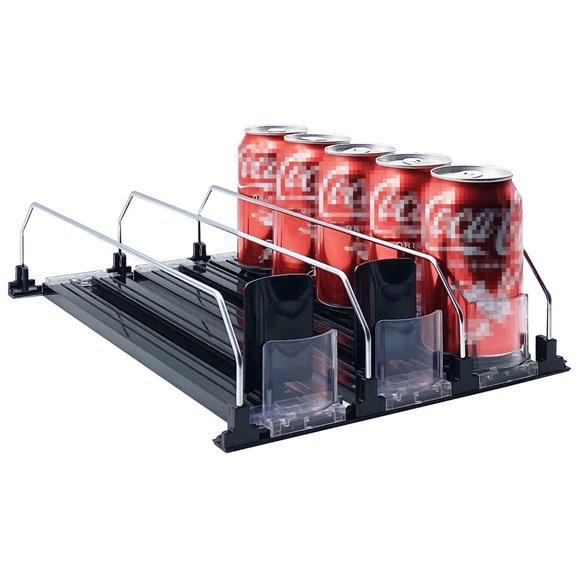 Soda Can Organizer 3 Sets Automatic Pusher Glide 12 16 20oz for Drink Freezer Kitchen Cabinets