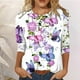 thumbnail image 1 of ICHUANYI ClearanceWomen's Print Long Sleeve Tops Loose Blouse Casual Tee Tunic(Pink, XL) ICHUANYI WER20232080502050, 1 of 5