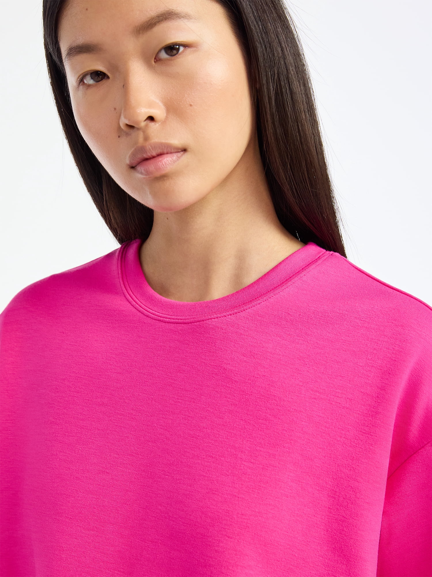 Scoop Women's and Women's Plus Scubaknit Tee with Short Sleeves, Sizes XS-4X