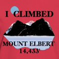 thumbnail image 3 of CafePress - I Climbed Mount Elbert Women's Dark T Shirt - Women's Traditional Fit Dark T-Shirt, 3 of 4
