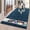 Atlantic Blue, variant on Muddy Mat® | Super Absorbent Door Mat Indoor, Microfiber Quick Dry Chenille Entryway Rug, Non-Slip Front Door Mat, Indoor Mats for Entryway, Machine Washable Pet Rug, Grey 24"x36"
