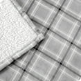 thumbnail image 4 of Bare Home Couverture de Lit en Sherpa Pelucheuse - Duveteuse et Douce - Réversible - Légère - Lit Simple/simple TG, Tartan à Carreaux, 4 of 4