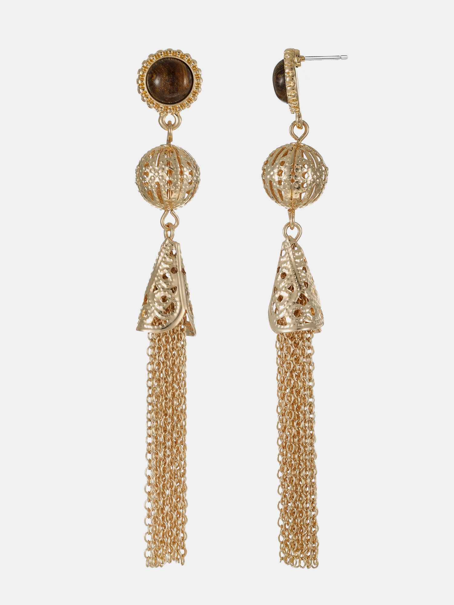 Scenario Tassel Drop Earrings, Gold-Tone