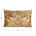thumbnail image 4 of Creative Co-Op Cotton Velvet Birds and Flowers Lumbar Pillow, Multicolor, 4 of 5
