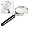 Insten 10X Magnifying Glass, 2 Inch Handheld Glass Reading Magnifier for Small Print and Maps, Close Examination of Small Objects (Black)