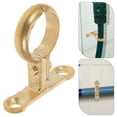 thumbnail image 3 of Abrazadera de latón para tubos, abrazadera resistente para tubos, abrazadera para cables con 2 orificios para exteriores e interiores, 3 of 7
