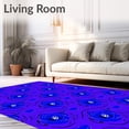 thumbnail image 2 of ODIKA 8'x10' Machine Washable Non-Slip Area Rug, Artistic Swirl Constellation High Traffic Rug with Pad, Purple, 518455, 2 of 8