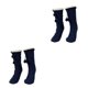 thumbnail image 4 of Calcetines tipo Pantufla Sonducket Antideslizantes Transpirables Forro Polar Mujer Textura Clásicos Vibrantes 2Conjunto Armada, 4 of 6