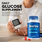 Nerve Alive Capsules – NerveAlive Pills Advanced Supplement, All Natural, Nerve Alive Maximum Strength Formula, Glycogen Support, 3 Pack, 180 Capsules