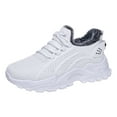 thumbnail image 3 of YLYL Womens Sneakers Warm Fur Lined Lace up Non Slip Lightweight Breathable Running Walking Shoes, 3 of 9
