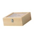 thumbnail image 4 of twisto Tea Storage Case Wooden Tea Chest Organizer Box Clear Lid Multi Compartment Drawer Cabinet Counter Table Desktop Storage for Suitable for gift giving home decoration kitchen 23x23x9cm, 4 of 8