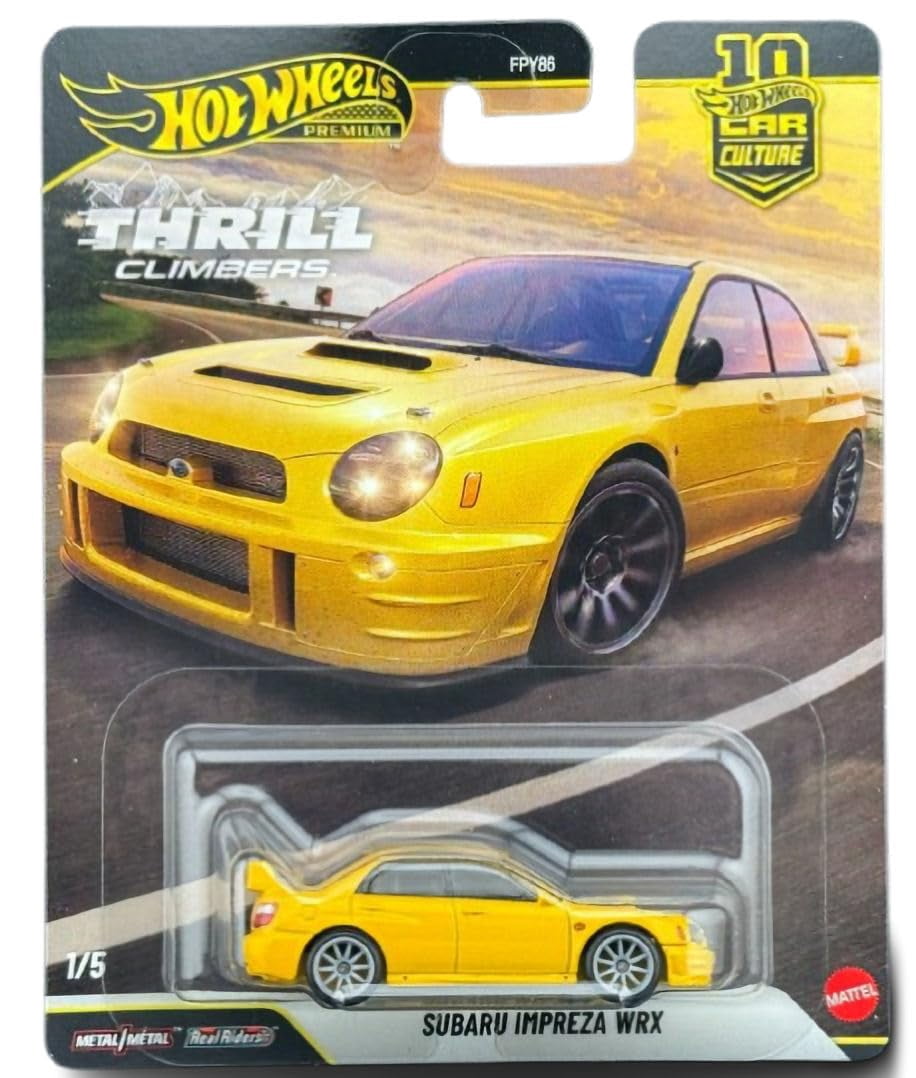 Hot Wheels Premium Thrill Climbers 5-Car Set, Car Culture, Die-Cast 1:64 Scale Rally Cars Bundle FPY86-961Q