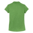 thumbnail image 6 of Ladies Trace Heather Golf Polyester Polo Shirt Vine Green Heather 3X-Large, 6 of 6