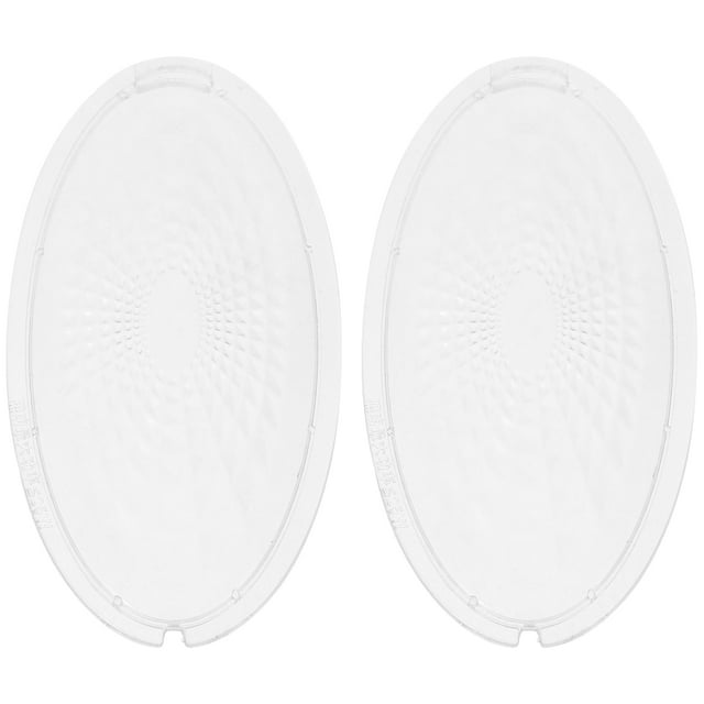 1 Pair Clear Range Hood Lampshade for Kitchen Hood Lamp Cover Replacement Transparent Light Lens Cooker Hood Accessory