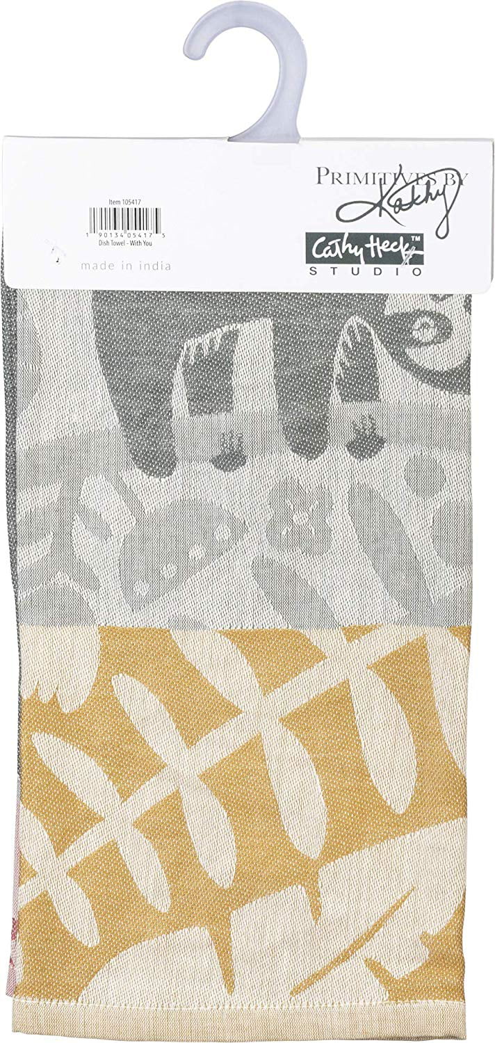 Primitives By Kathy Cotton Jacquard Dish Towel ~ Sloth Always Hang with You