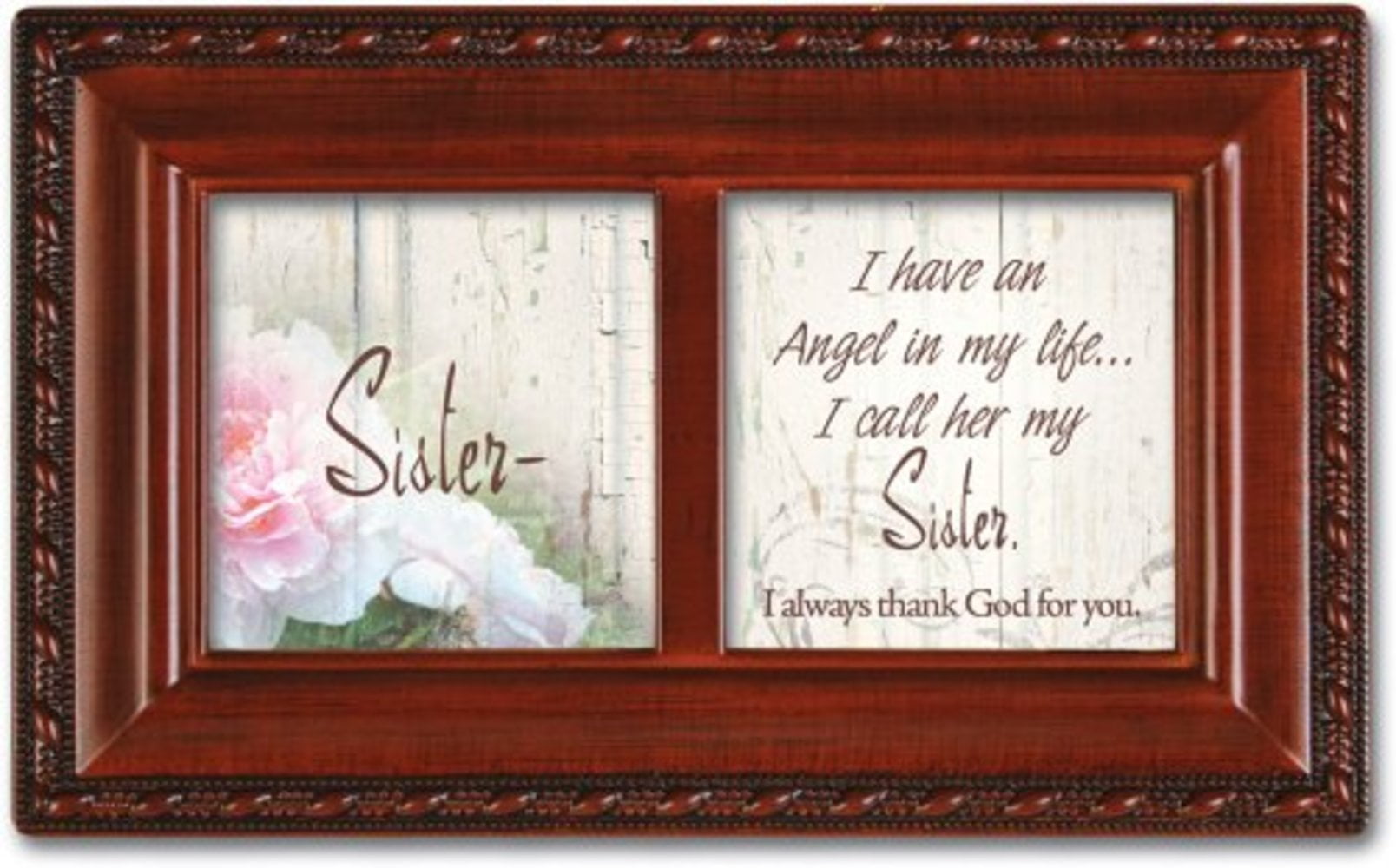 Cottage Garden Music Box Trust in the Lord Plays His Eye on the Sparrow MB1643S