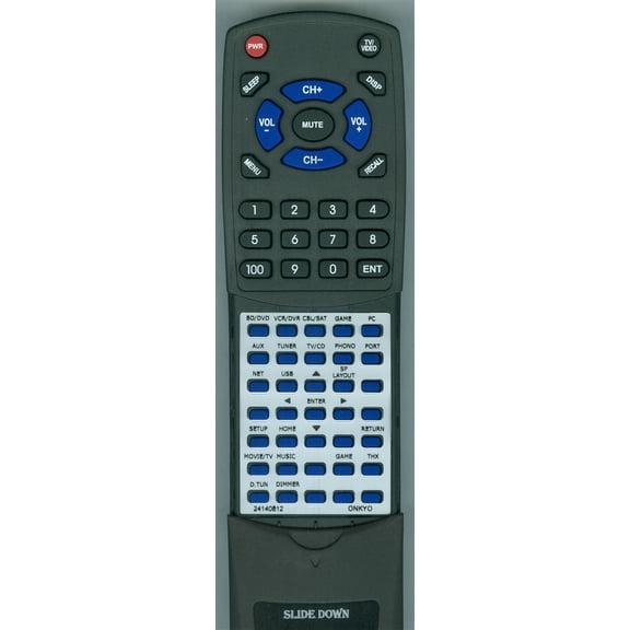 Replacement Remote for Onkyo RC-812M, TX-NR3009, TX-NR5009