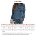 thumbnail image 5 of Crew Neck Sweatshirt for Women Soft Skin Friendly Breathable Printed Long Sleeve Sweatshirt for Daily Shopping, 5 of 5