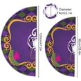 thumbnail image 3 of GZHJMY Mardi Gras Tree Skirt Home Decoration Large Round Venetian Christmas Tree Skirt for Holiday Party Home Christmas Day Ornaments 36", 3 of 6