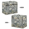 thumbnail image 2 of SEANATIVE Wood Daisy Cover for Sewing Machine Easy Storage Sewing Machine Protector Cover with Pockets Aesthetic Sewing Machine Cover Dust Cover with Pocket, 2 of 7