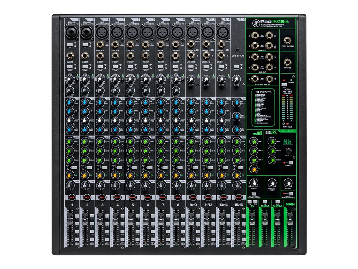 Mackie ProFXv3 Series PROFX16V3 - Analog mixer with GigFX - 16-channel