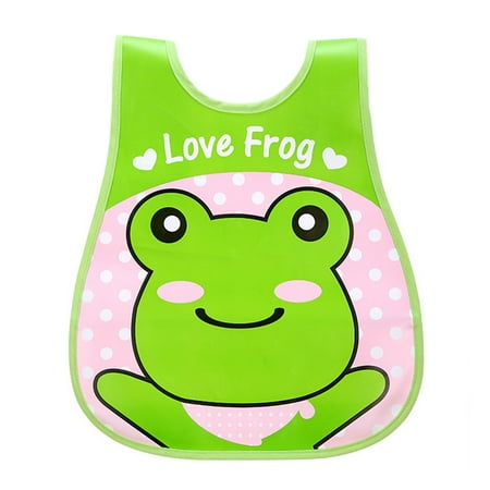 

Baby Bibs for Kids Boys Girls Toddler Cartoon Sleeveless Waterproof Feeding Apron Bib Smock Bibs for Babies and Toddlers