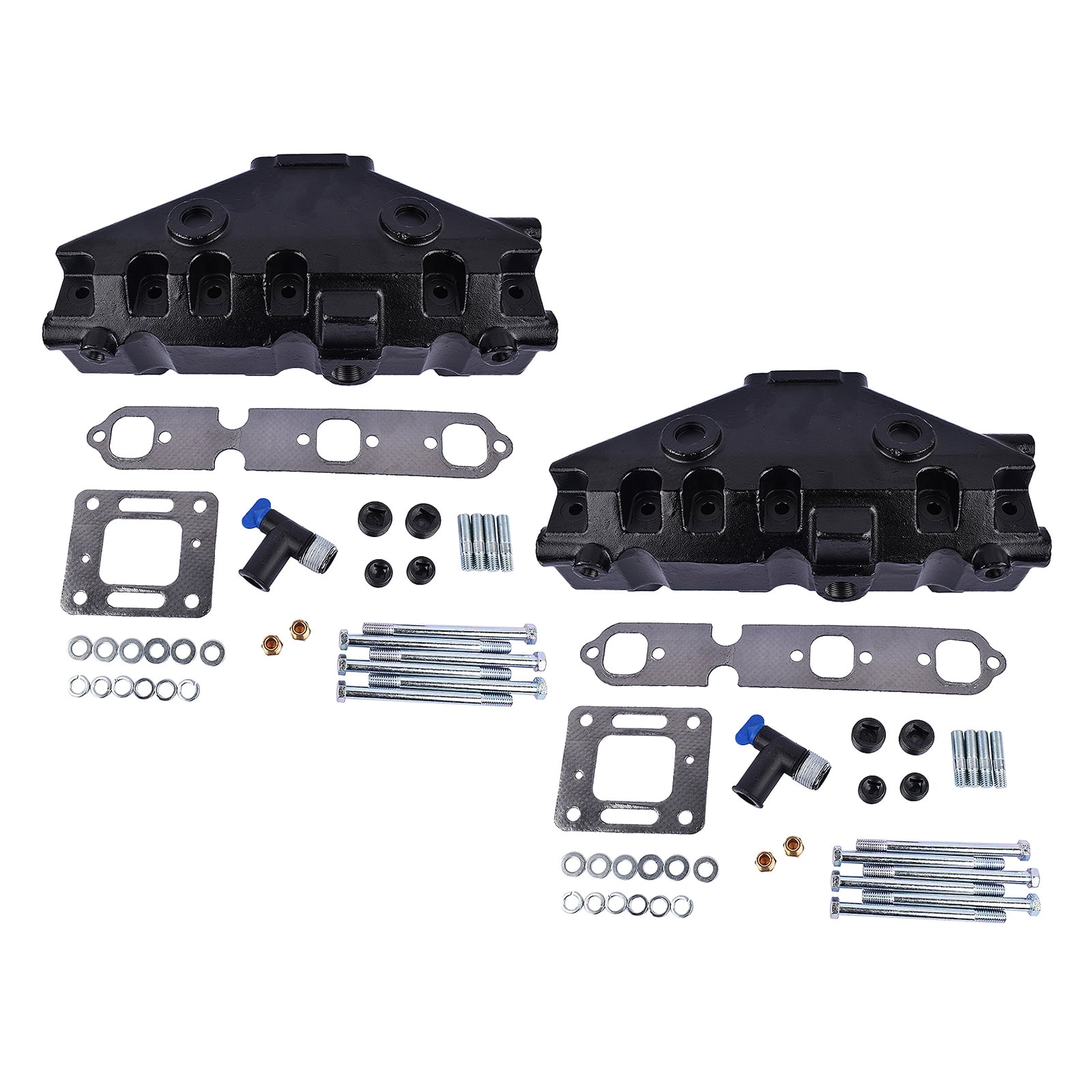Mustrod 2x Exhaust Manifold for Mercruiser 4.3L V6 1985-2002, 175 185 205 model 99745 99746 99746A8