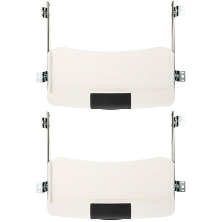 OUNONA 2 Sets  of Under Desk Keyboard Tray Hidden Drawer Keyboard Tray Office Sliding Keyboard Mouse Holder