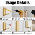thumbnail image 2 of Foldable Wall Hooks Wall Mount, Heavy Duty Folding Coat Hooks with Screws, Foldable Plant Hanger for Bathroom, Kitchen, Entryway, Holds Coats, Towels, Backpacks, Hats, Keys (1Pcs, Grey), 2 of 7