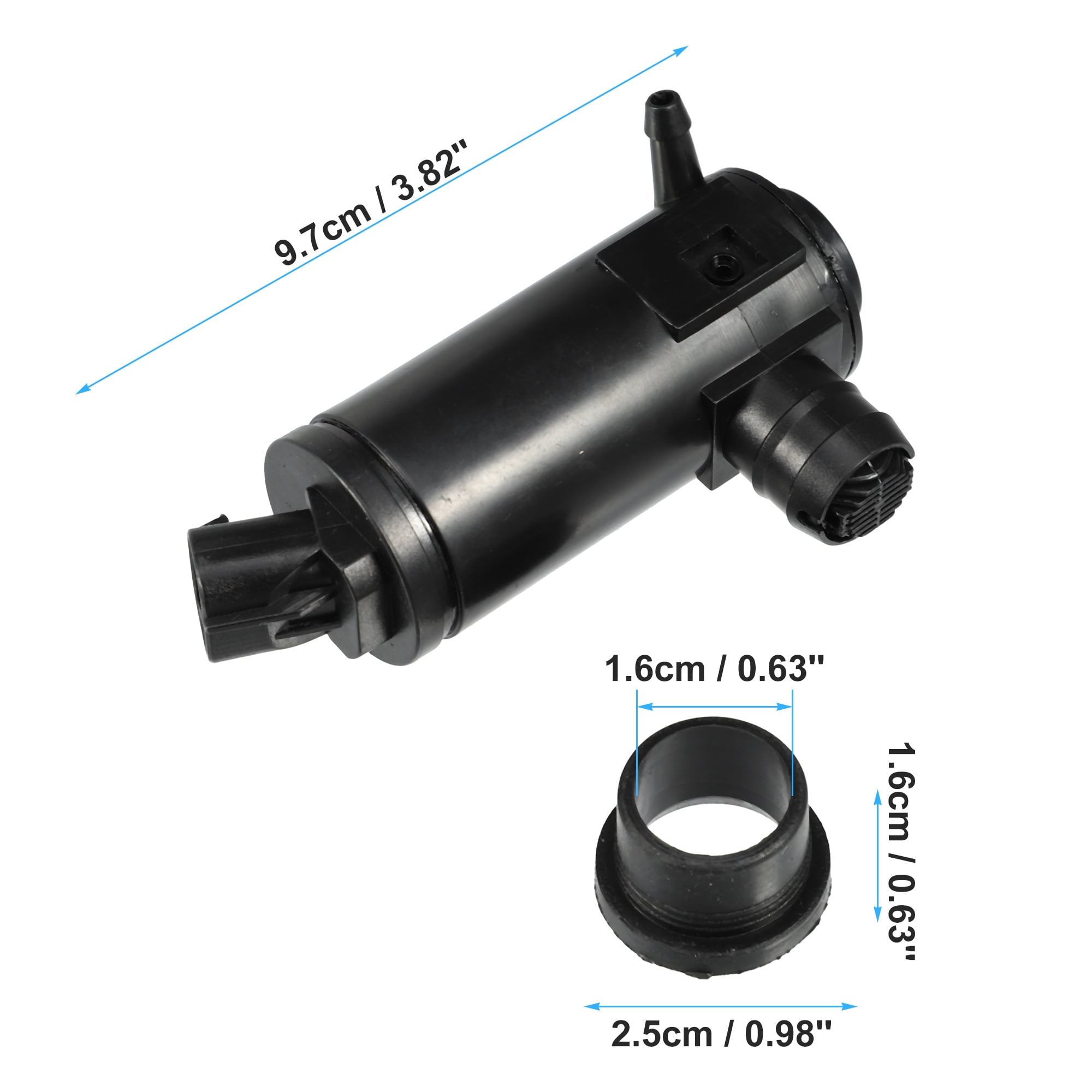Unique Bargains Windshield Washer Pump with Grommet for Honda Civic and Insight 2016-2021