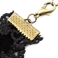 thumbnail image 2 of REGALWOVEN Lady Wide Lace Design Beads Pendant Adjustable Necklace Collar Choker Black, 2 of 4