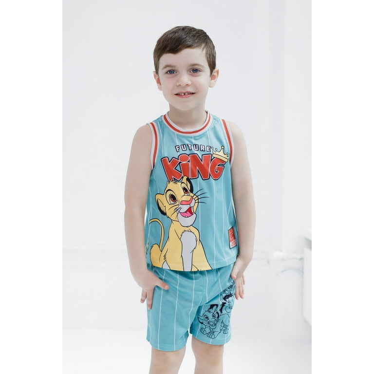 Disney Lion King Simba Timon Pumbaa Mesh Jersey Athletic Tank Top