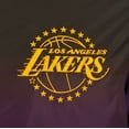 thumbnail image 6 of Men's-JH Design  Black Los Angeles Lakers 2024/25 City Edition Full-Zip Nylon Bomber Jacket, 6 of 7