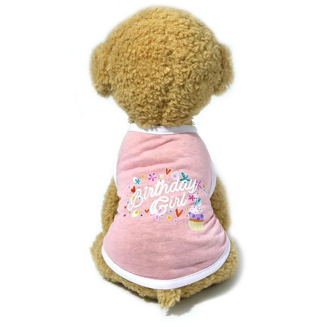 Fiudx Camisa de Cumpleaños para Perro, Abrigo para Cachorro, Chaqueta de Invierno Cálida, Poliéster Cómodo, Ropa de Exterior Moderna, Cómoda y Elegante, Talla Xl, Peso 6-9 Kg
